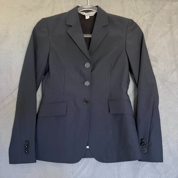 R.J. Classics Navy Show Coat, Girls Size 14R grey label washable - Picture 1 of 9